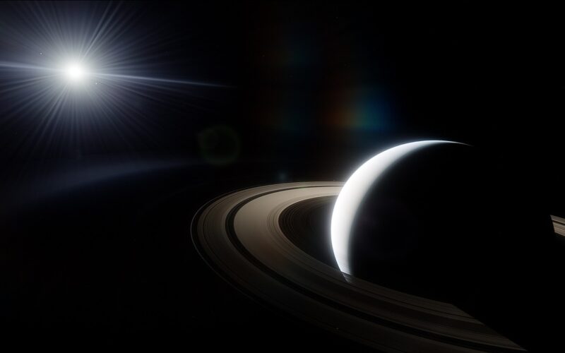 saturn, planet, outer space