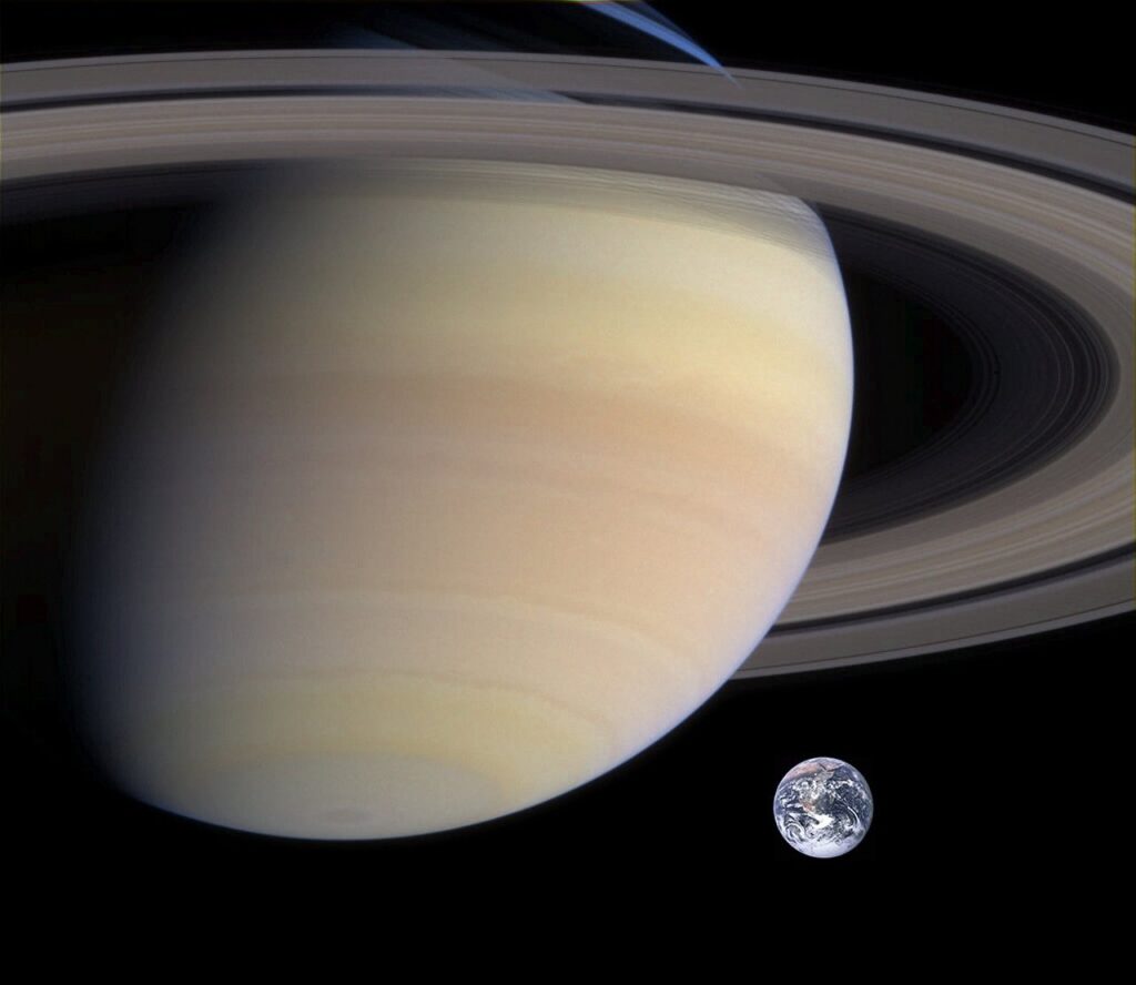 saturn, planet, earth