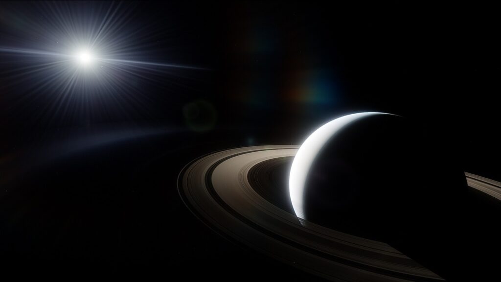 saturn, planet, outer space