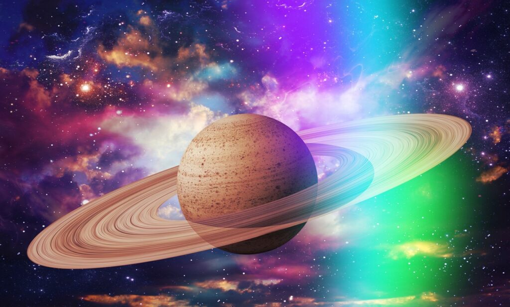 saturn, planet, space