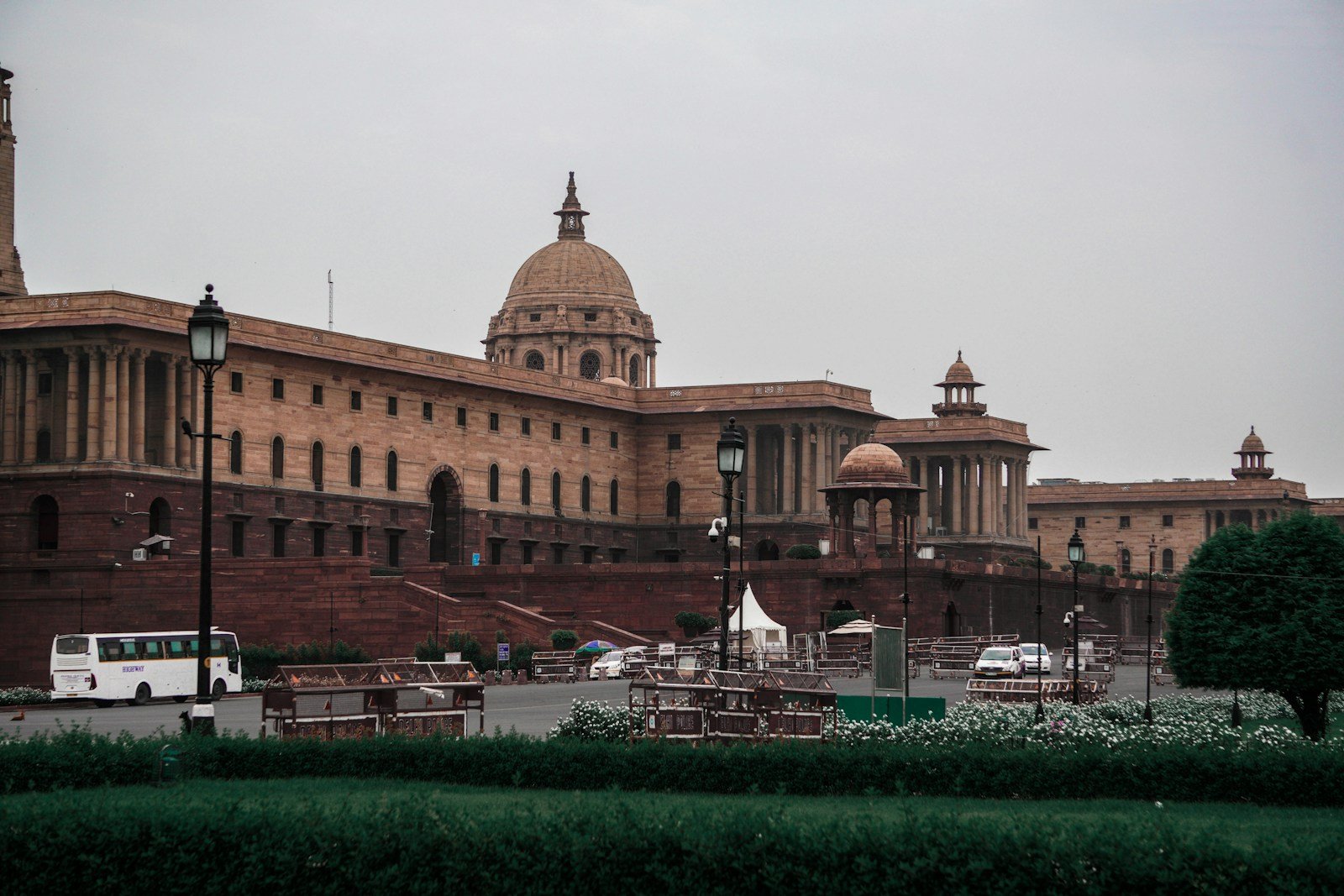 a large building with a clock tower on top of it