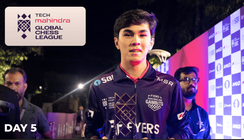 Global Chess League 2026 Day 5: Javokhir Sindarov Beats Alireza Firouzja as American Gambits Take Lead