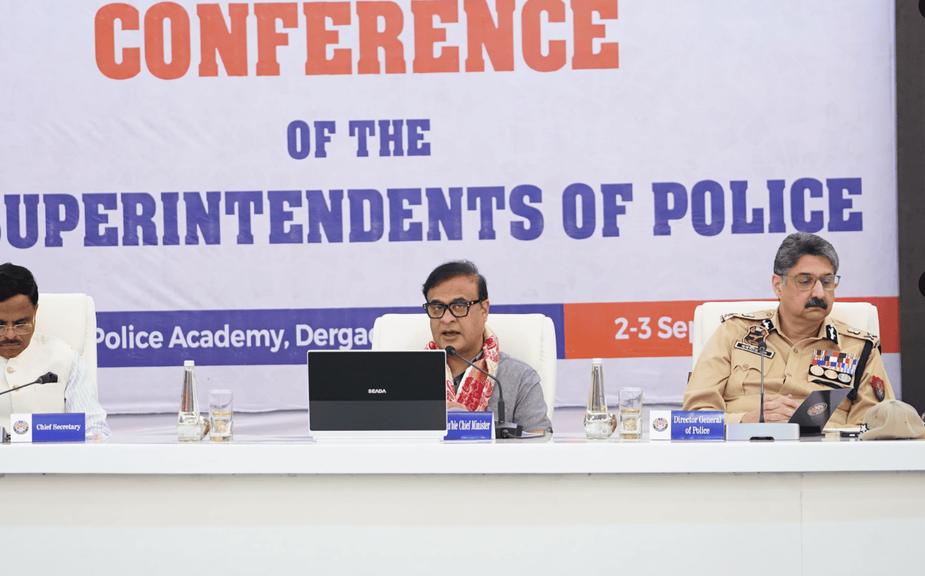 Assam CM Himanta Biswa Sarma Attends Police Parade, Reviews Law and Order at Two-Day Conference