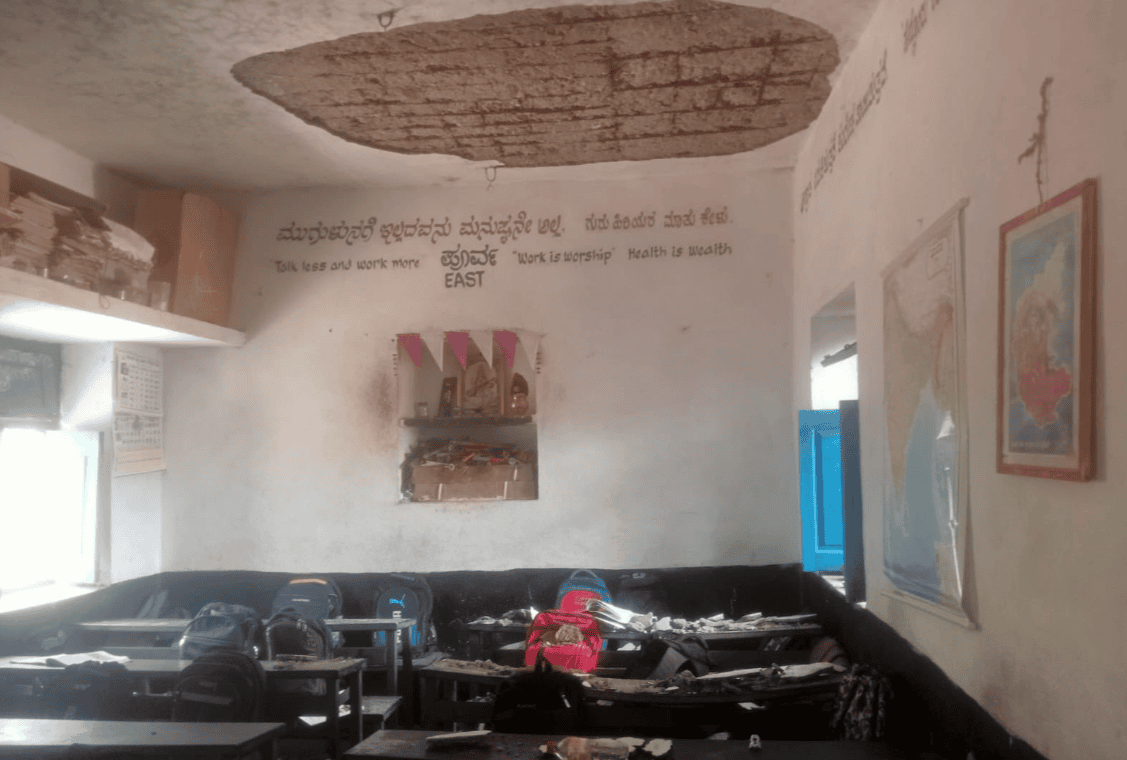 Roof Collapses in Karnataka Government School, Six Students Injured During Class
